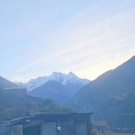 ganesh himal view from tsum valley